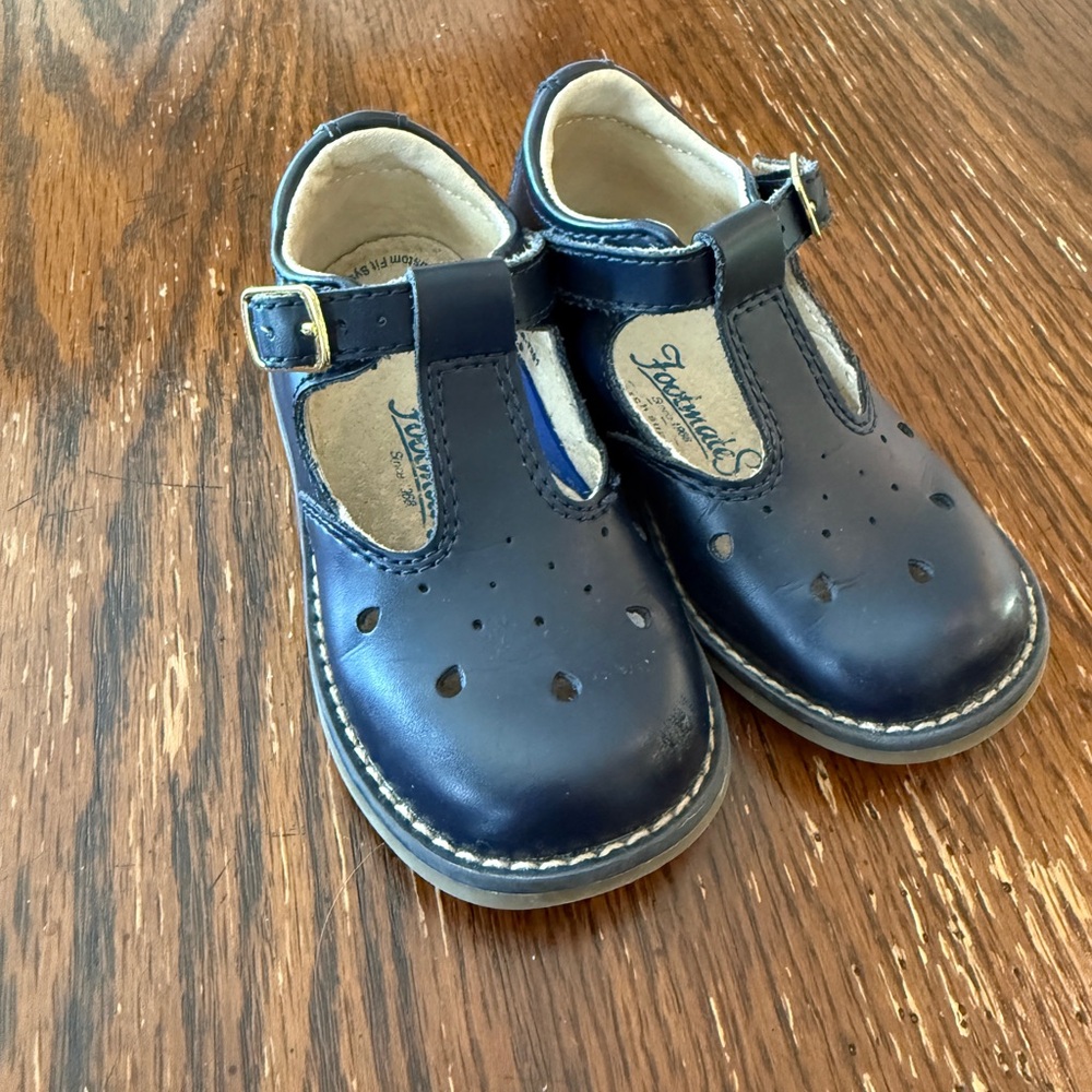 Toddler Girl FootMates Navy Blue Shoes